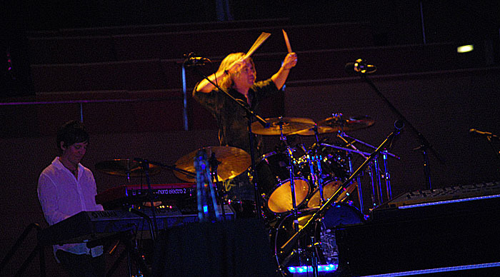 Tom Sharpe DennisDeYoung on Drumset